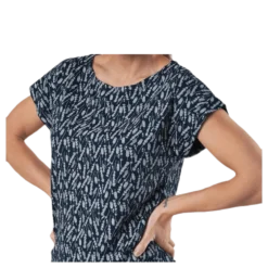 Melanie Capsleeve Blue/Patterned