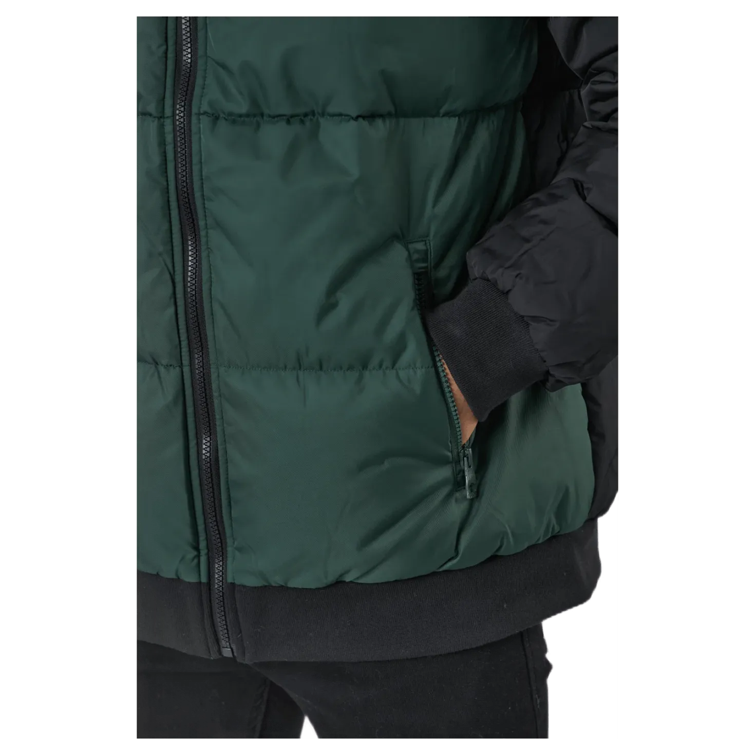 Men Oliver Puff Jacket Sycamore-black-bright White