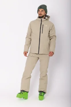 Men’S Light Padded Ski Jacket Kabo Sand