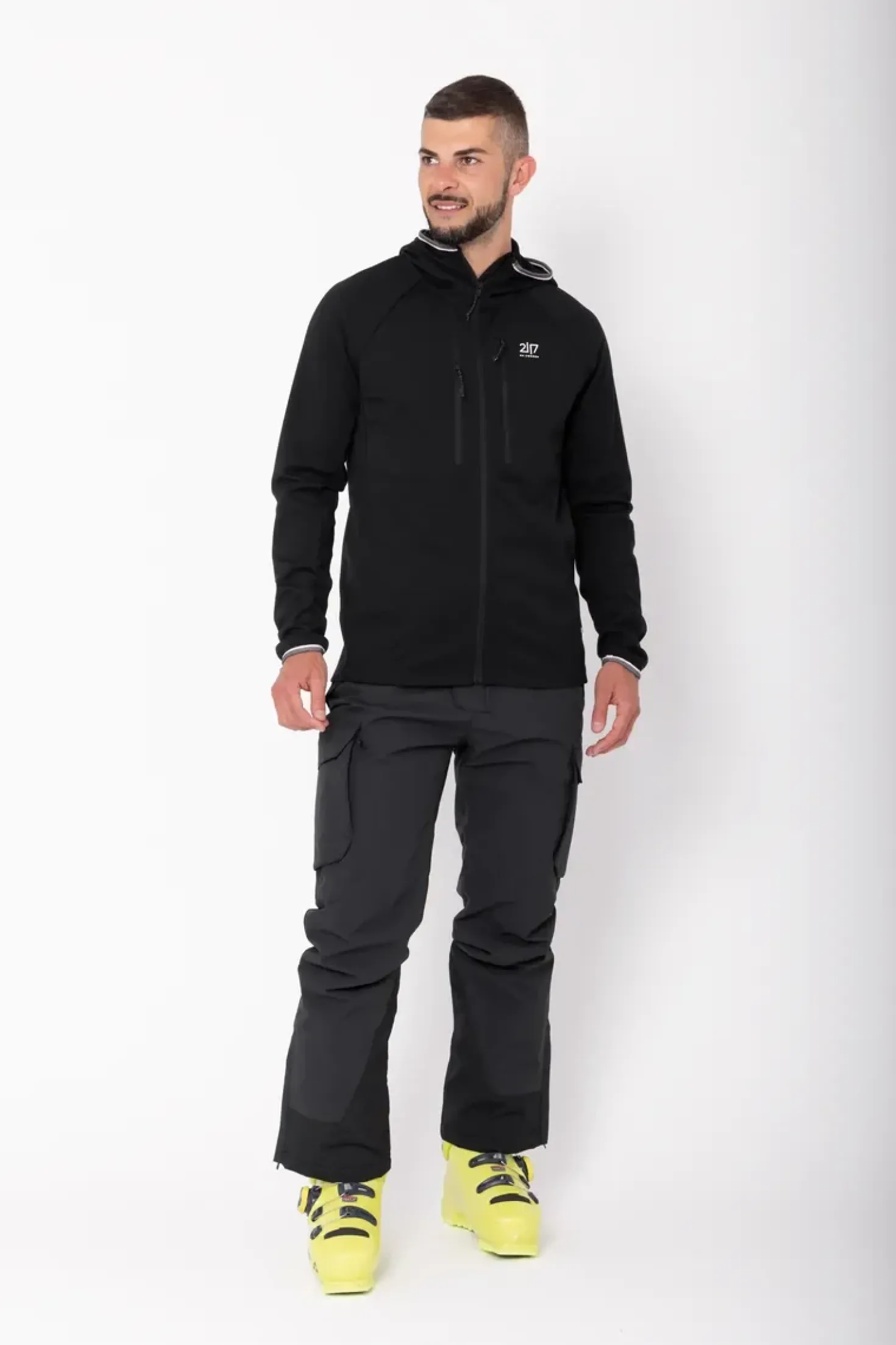 Men’S Light Padded Ski Pant Kabo Black