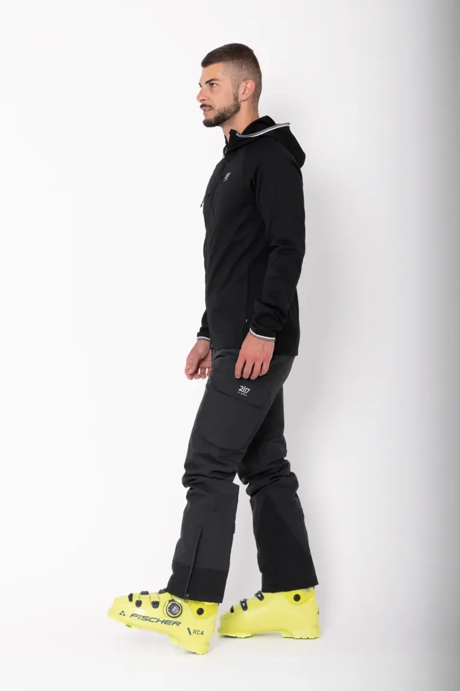 Men’S Light Padded Ski Pant Kabo Black
