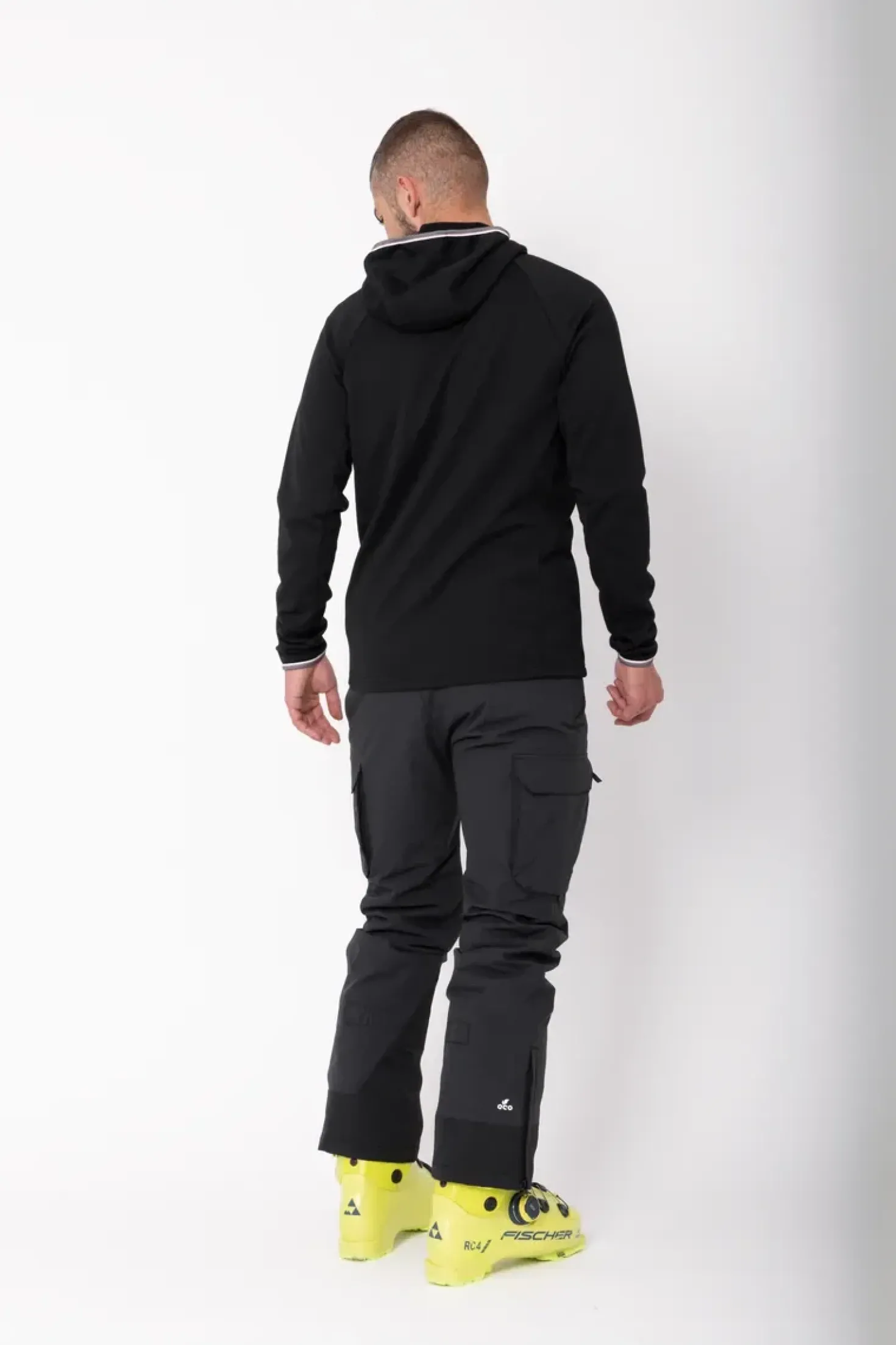 Men’S Light Padded Ski Pant Kabo Black