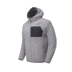 Men’S Wool Pile Hoodie Skord Grey