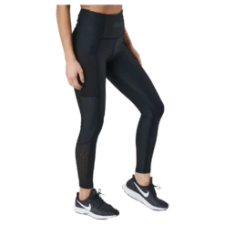 Mesh Pocket Leggings Black