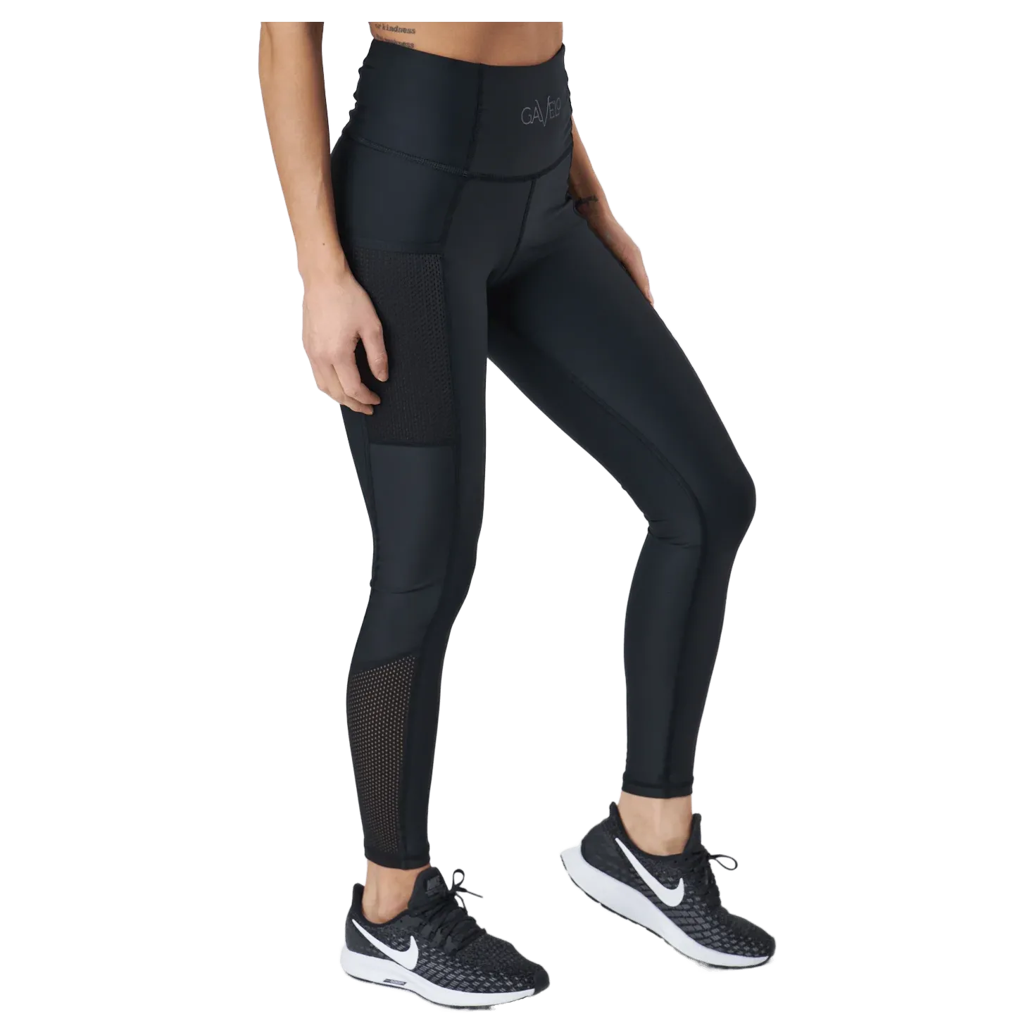 Mesh Pocket Leggings Black