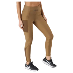 Mesh Pocket Leggings Dark Brown