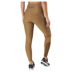 Mesh Pocket Leggings Dark Brown