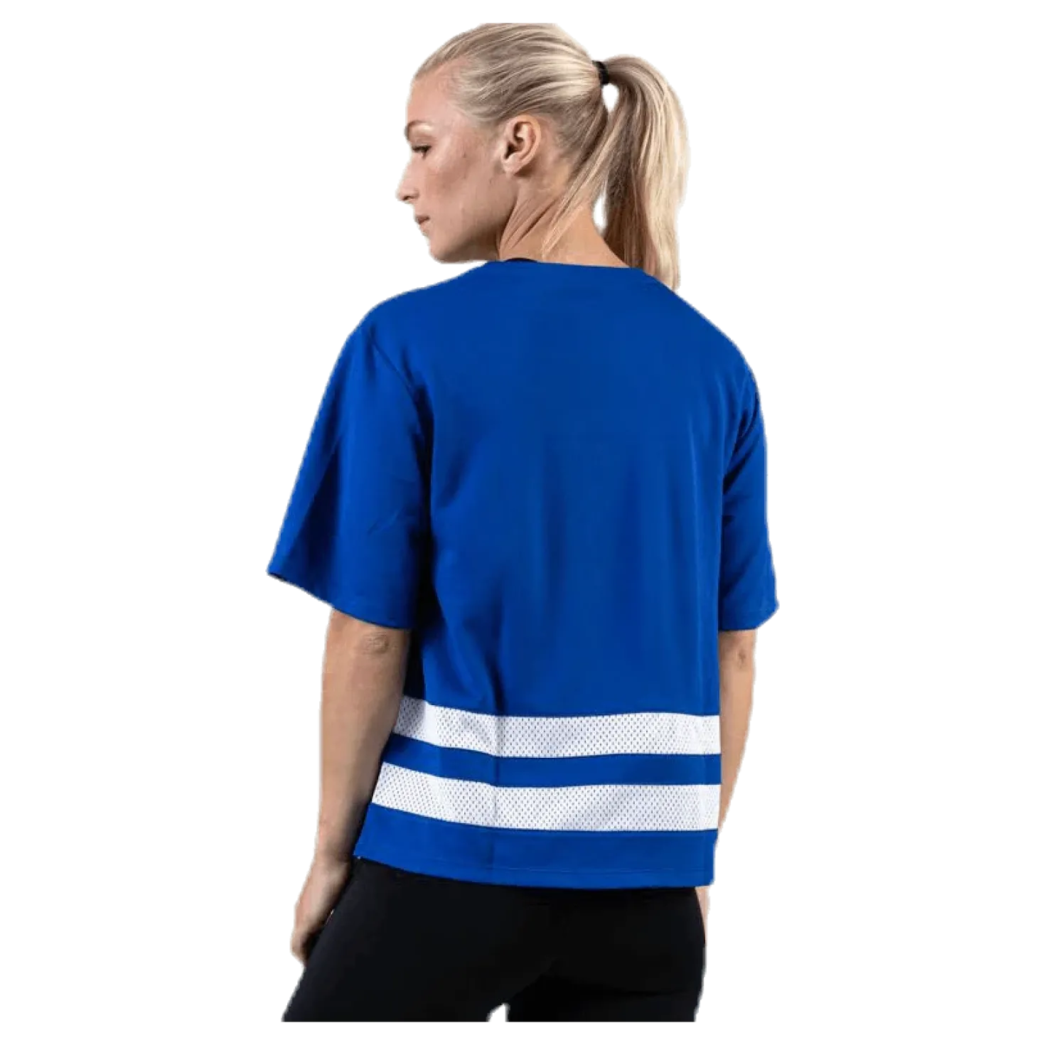 Mesh Tee Logo Blue