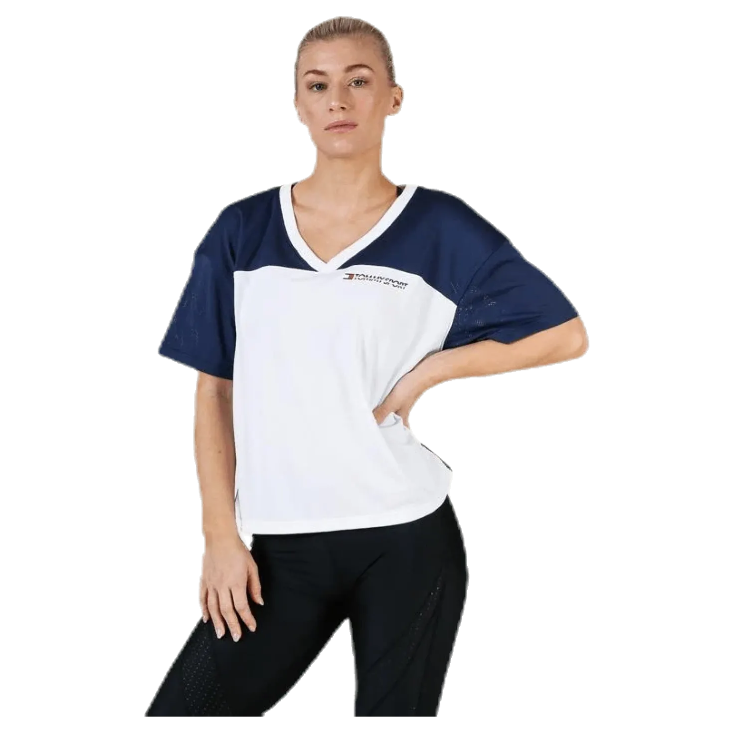 Mesh T-Shirt Panel Blue