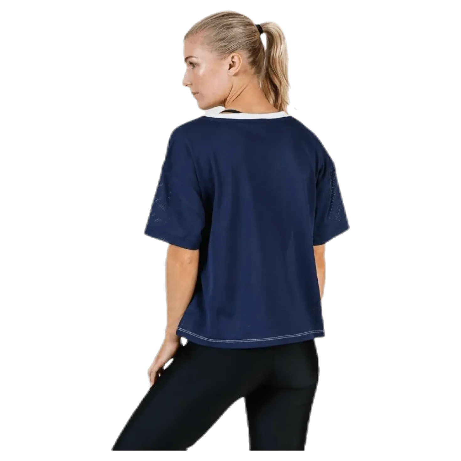 Mesh T-Shirt Panel Blue