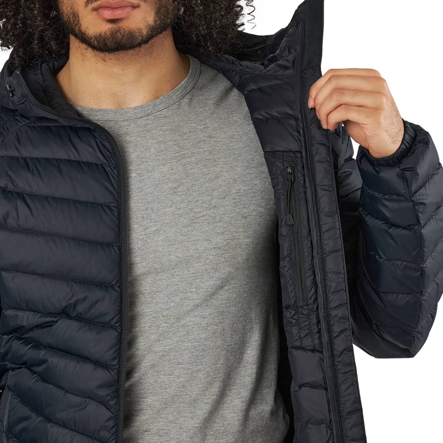 M Frost Down Hood Jacket Black