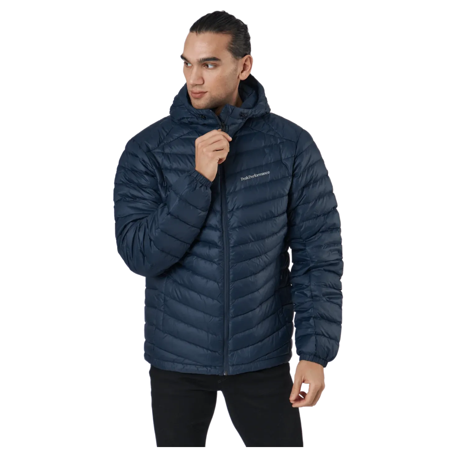 M Frost Down Hood Jacket Blue Shadow