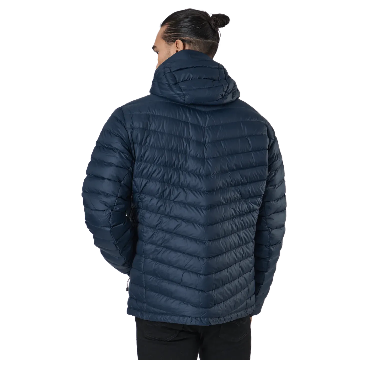 M Frost Down Hood Jacket Blue Shadow