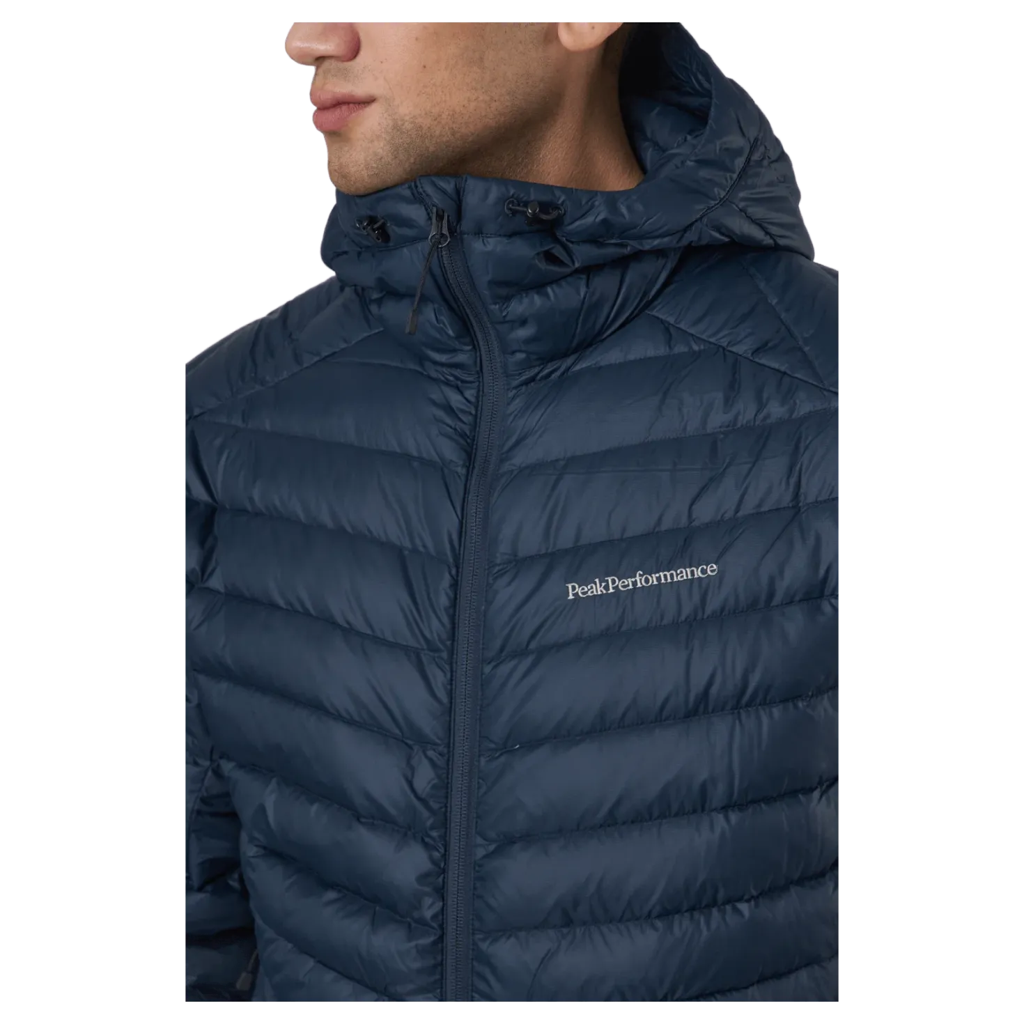 M Frost Down Hood Jacket Blue Shadow