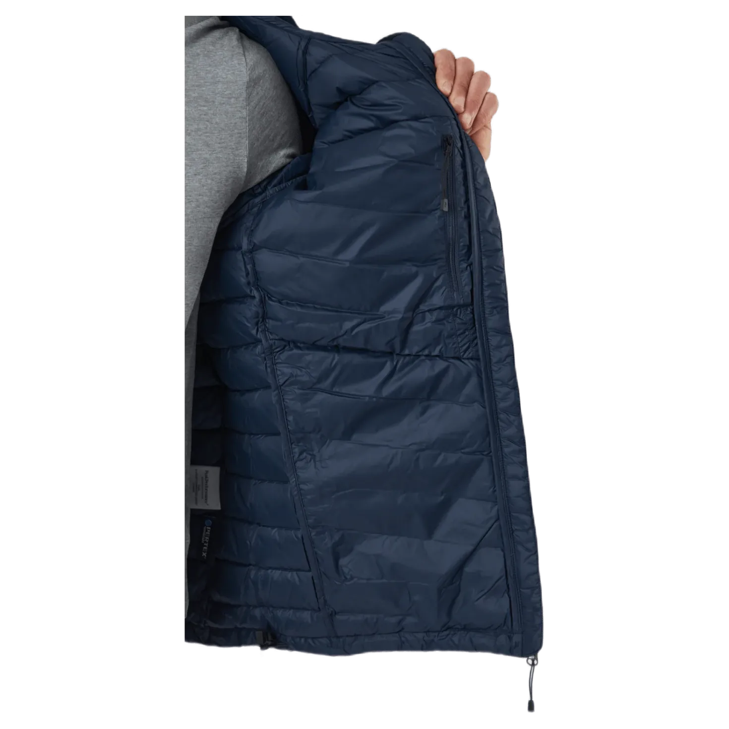 M Frost Down Hood Jacket Blue Shadow