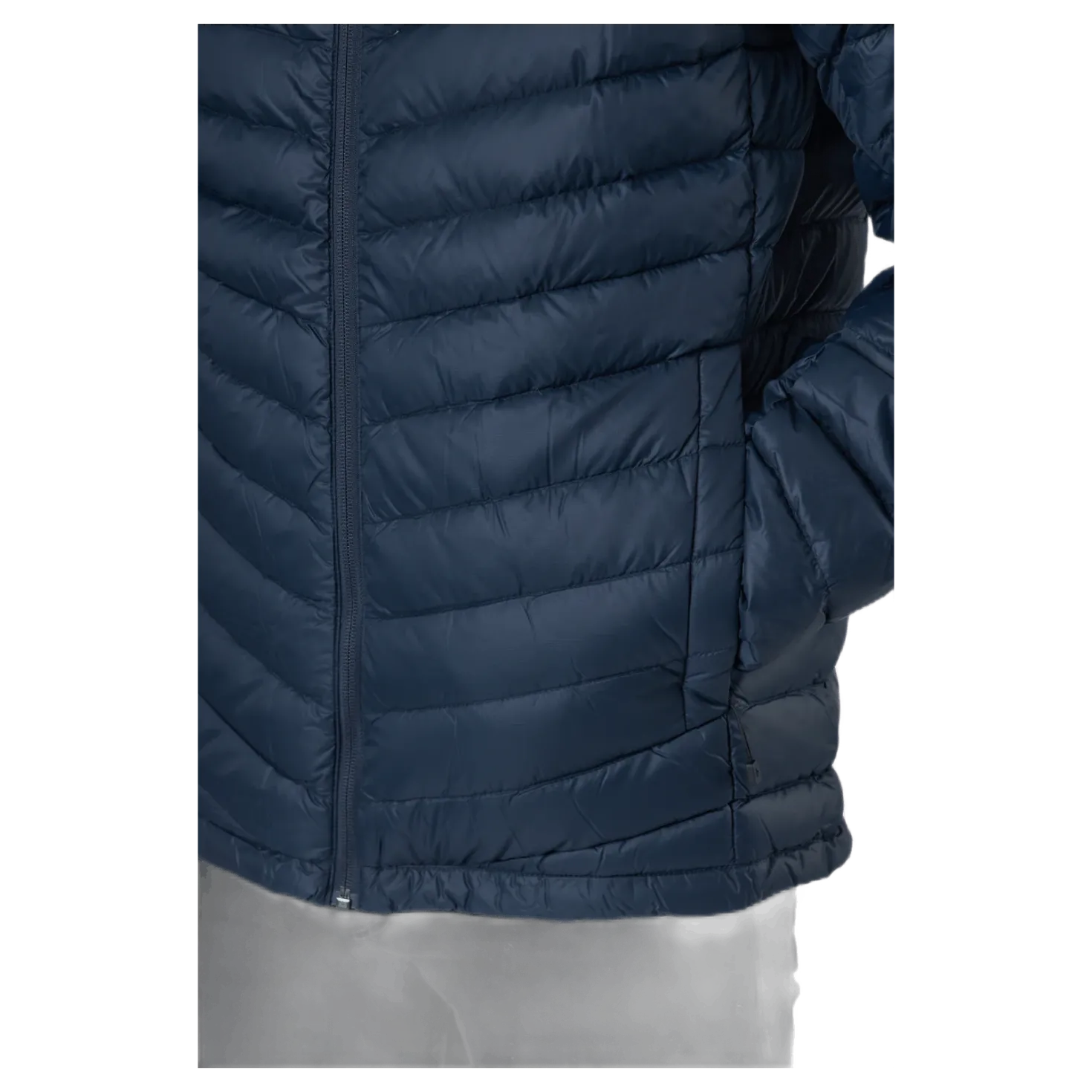 M Frost Down Hood Jacket Blue Shadow