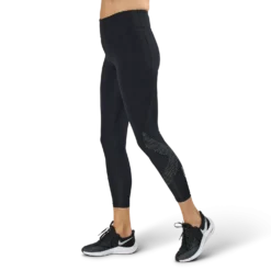 Mid-Rise Compression Tights Black/Grey