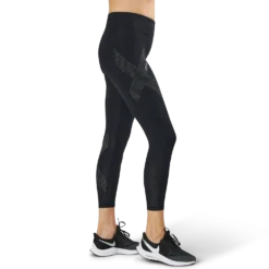 Mid-Rise Compression Tights Black/Grey