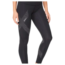 Mid-Rise Compression Tights Black/Grey