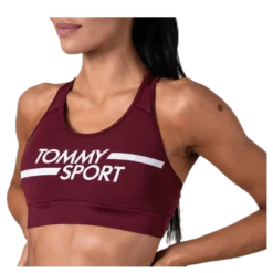 Mid Support Bra Logo Red