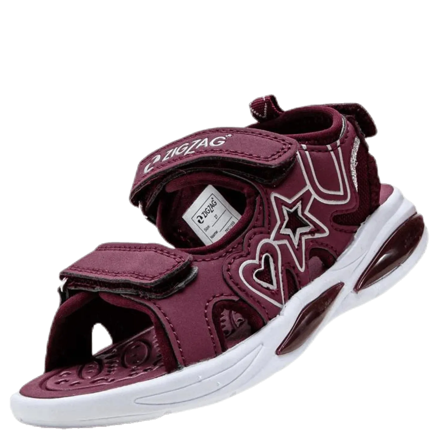 Miki Kids Lite Sandal w Lights Purple