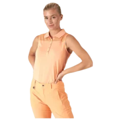 Miko Sleeveless Poloshirt Orange