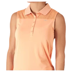 Miko Sleeveless Poloshirt Orange