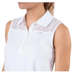 Miko Sleeveless Poloshirt White