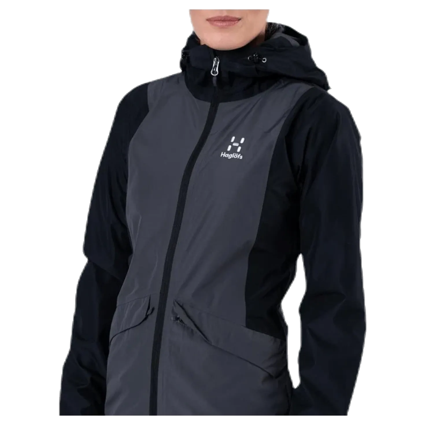 Mila Rain Jacket Black/Grey