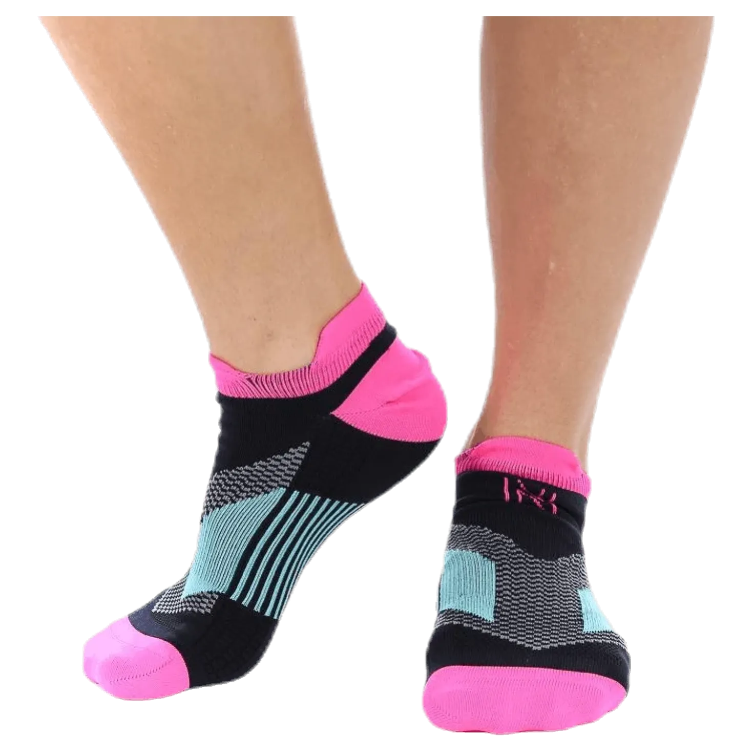 Mirenda Thin Running Sock Low-cut Pink/Black