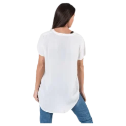 Molly Ss V-Neck White