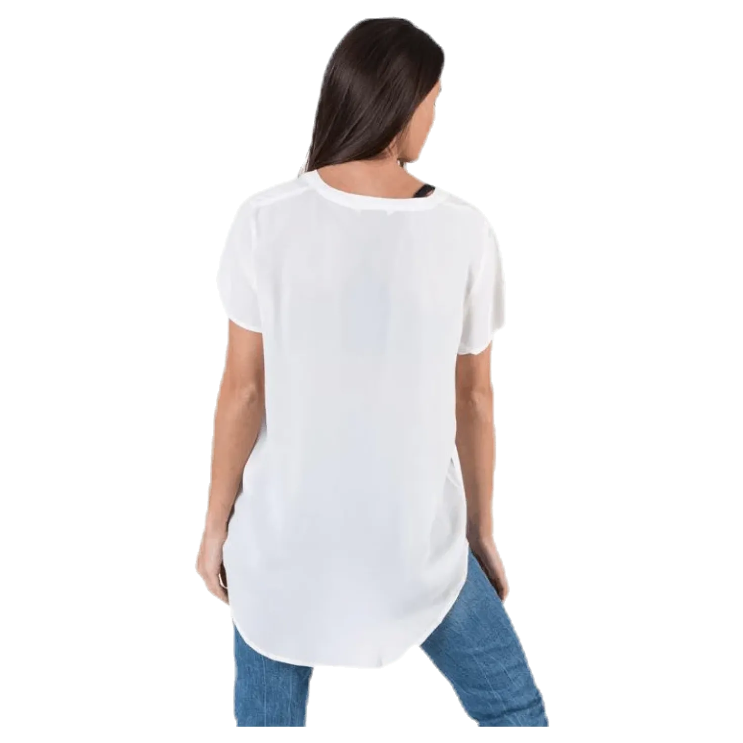 Molly Ss V-Neck White