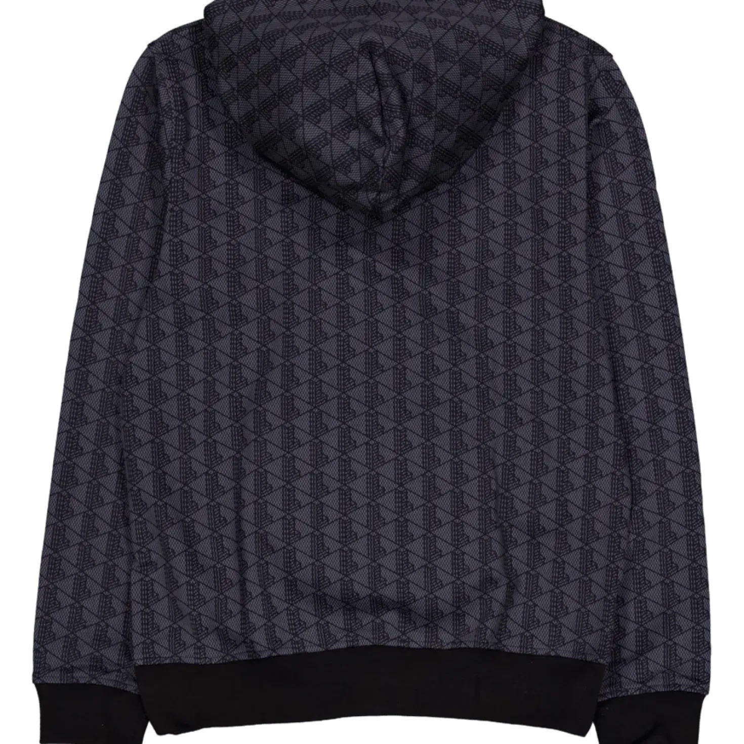Monogram Fleece Hoodie Graphite Sombre/black