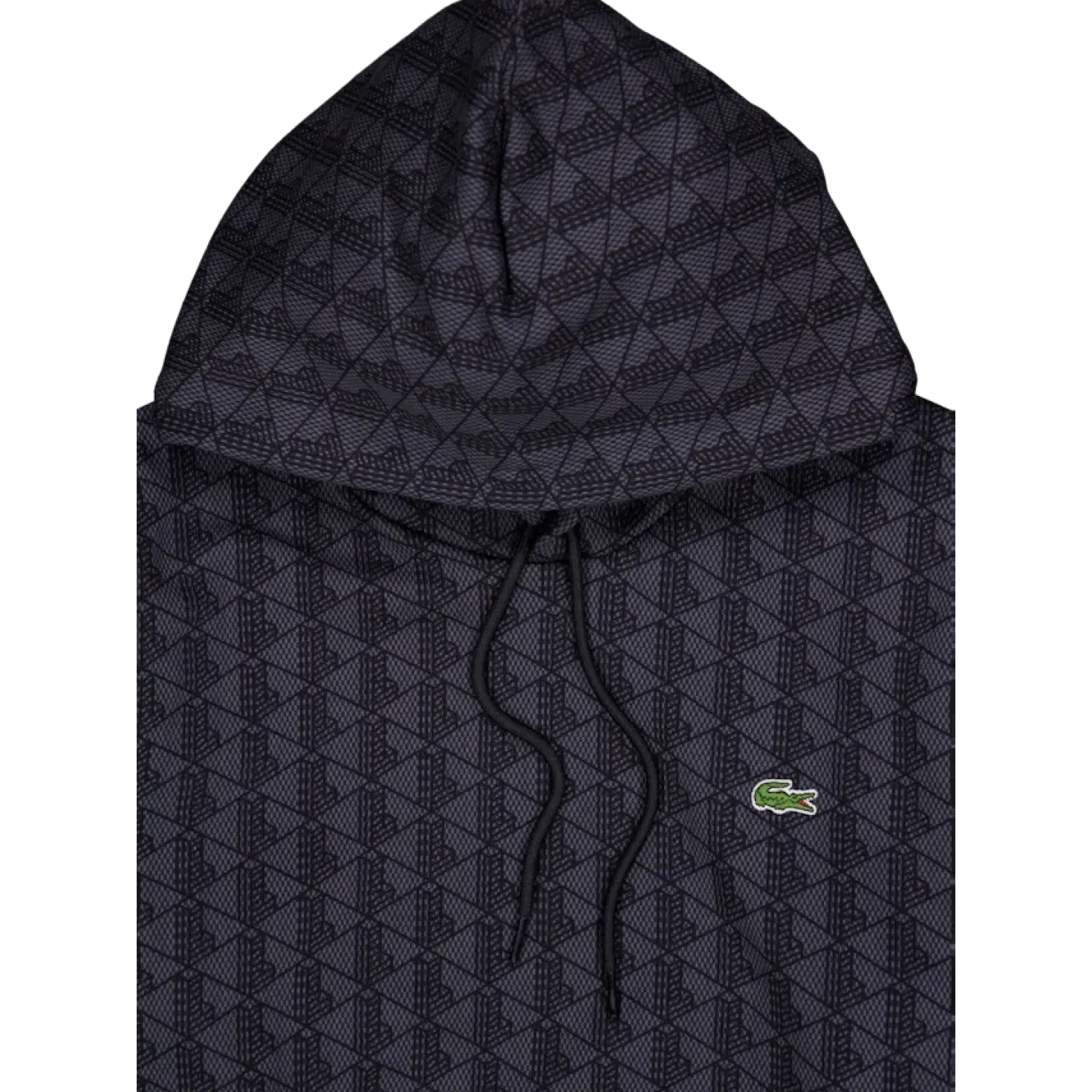 Monogram Fleece Hoodie Graphite Sombre/black
