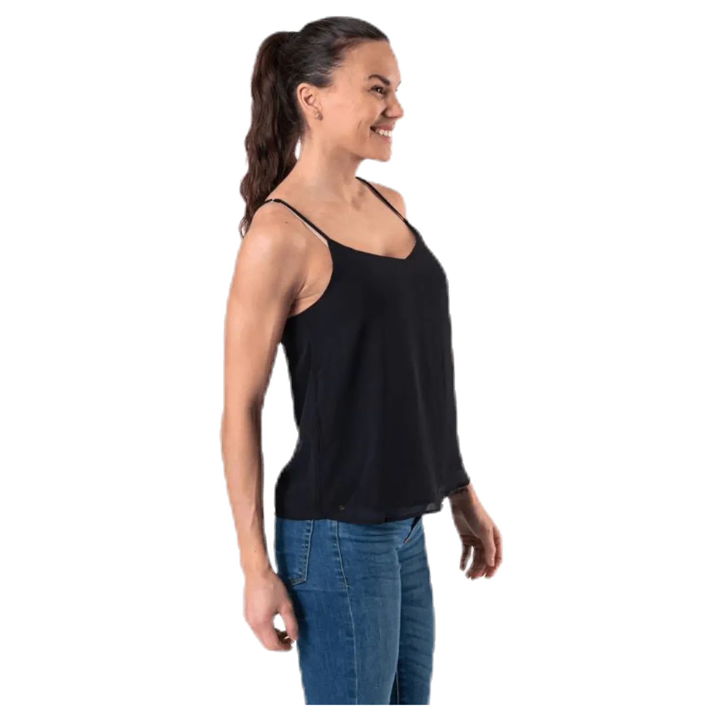 Moon Sl Top Wvn Black
