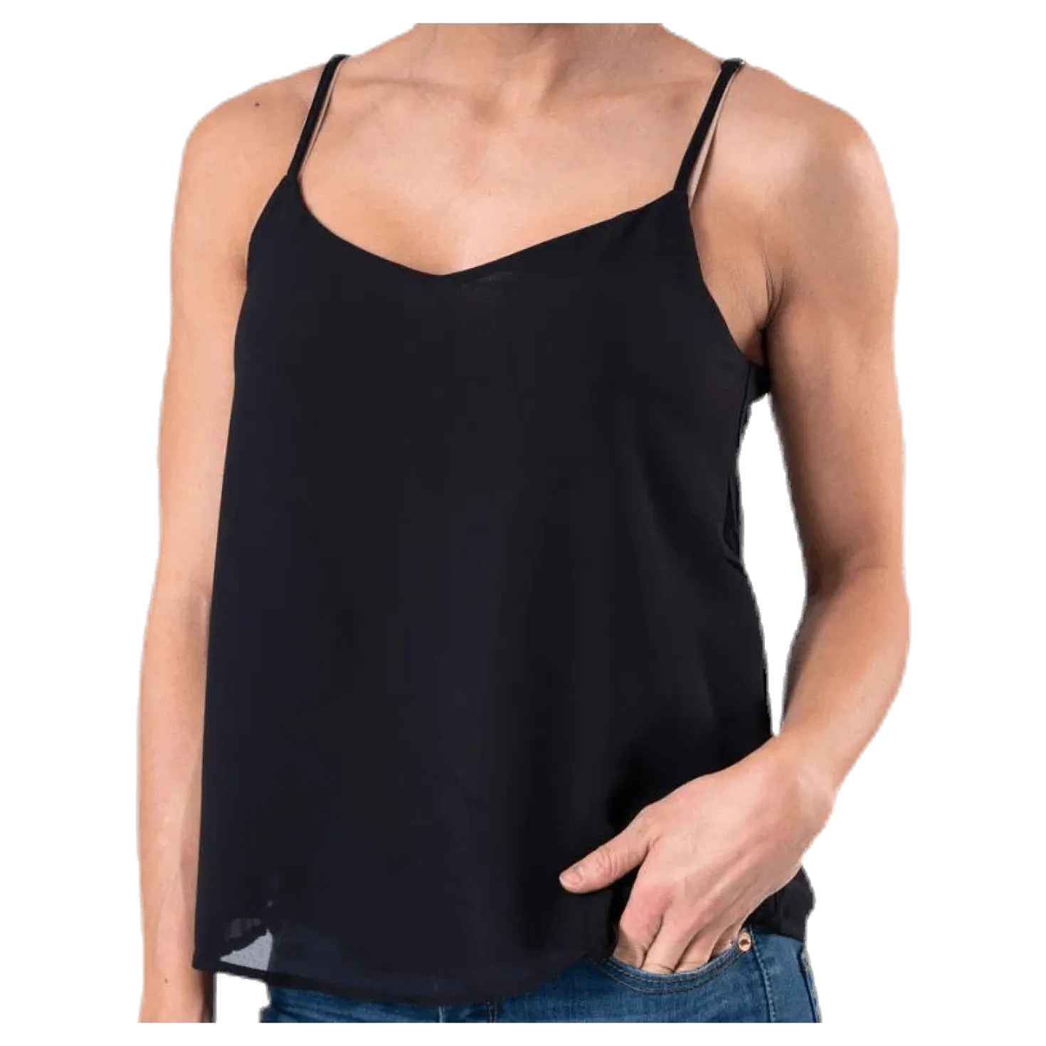 Moon Sl Top Wvn Black
