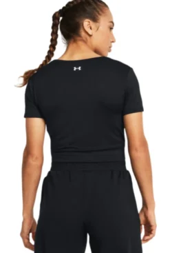 Motion Crossover Crop Ss Black