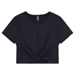 Motion Crossover Crop Ss Black