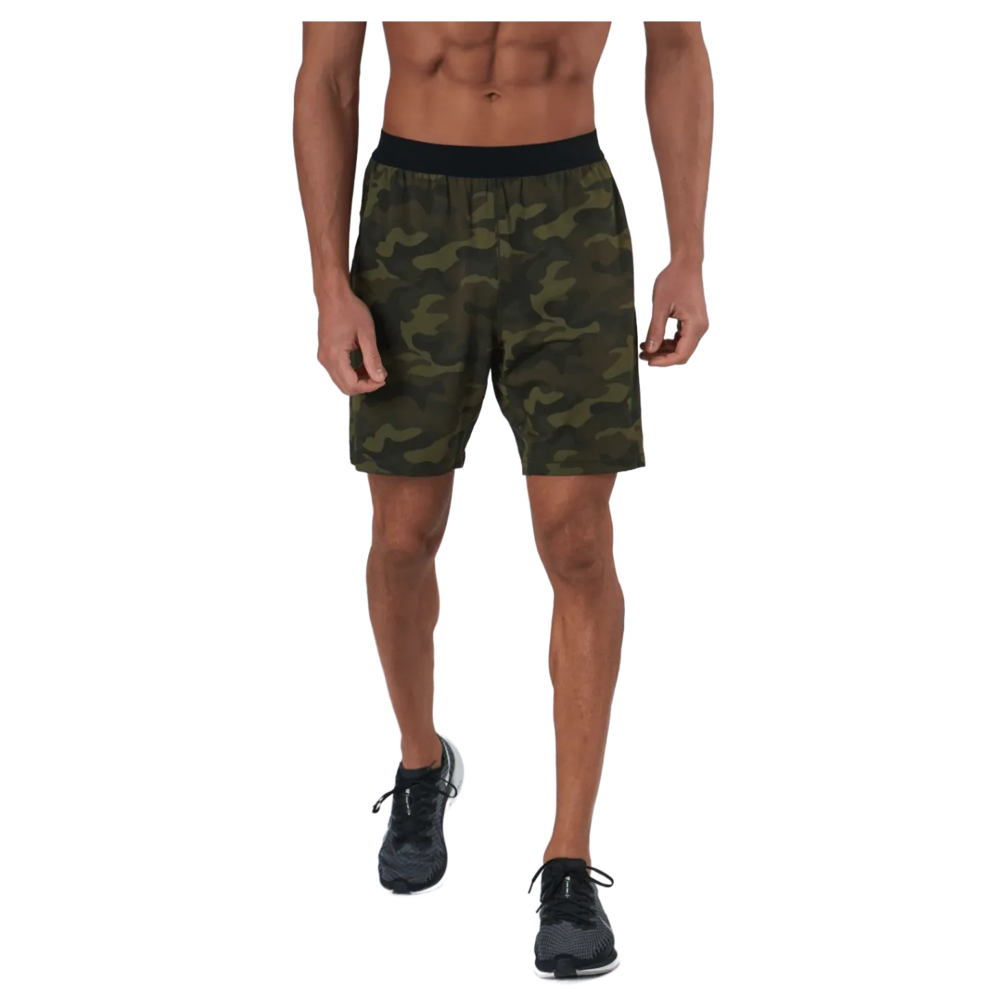 M Printed Elastic Shorts Action Green