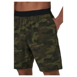 M Printed Elastic Shorts Action Green