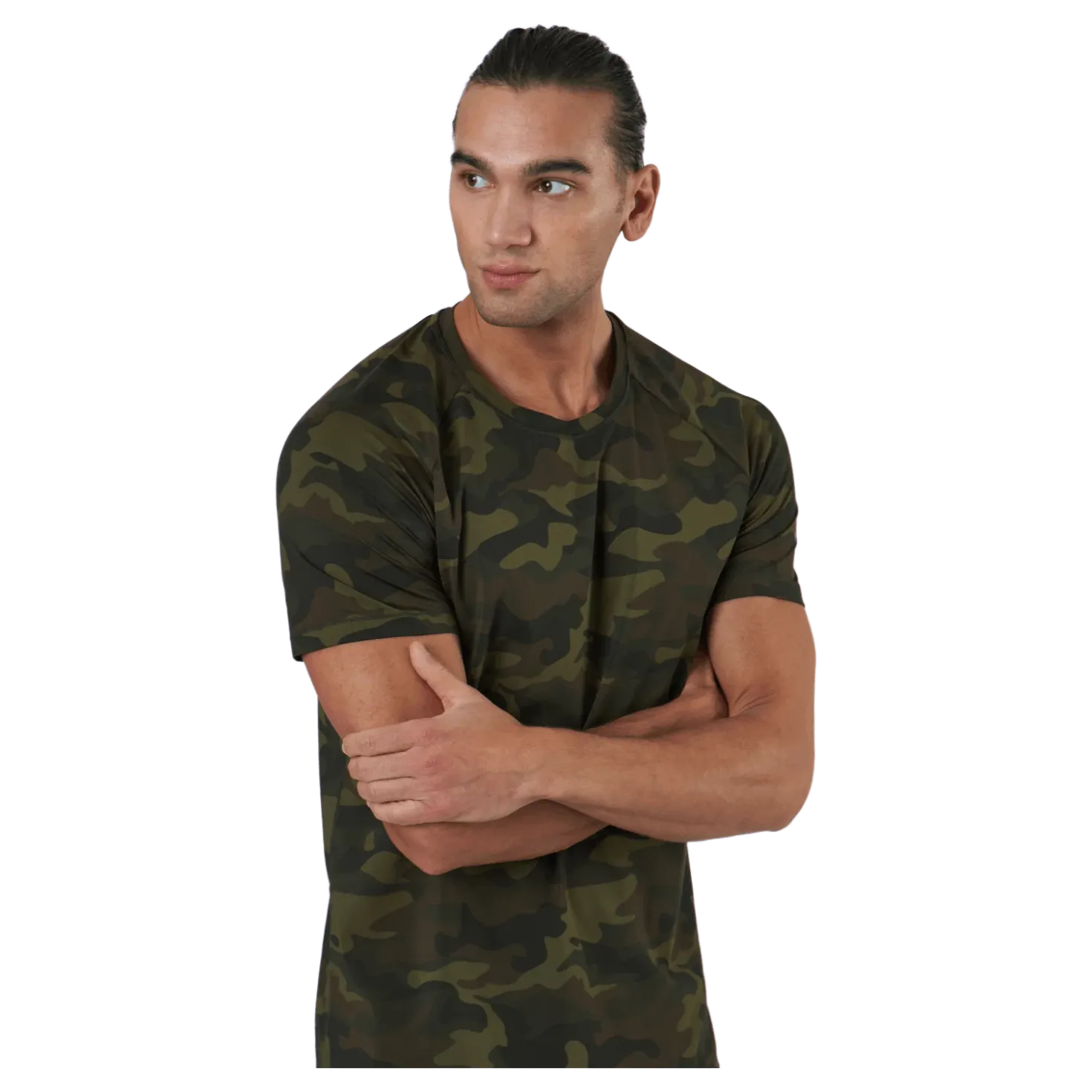 M Printed Tee Action Green