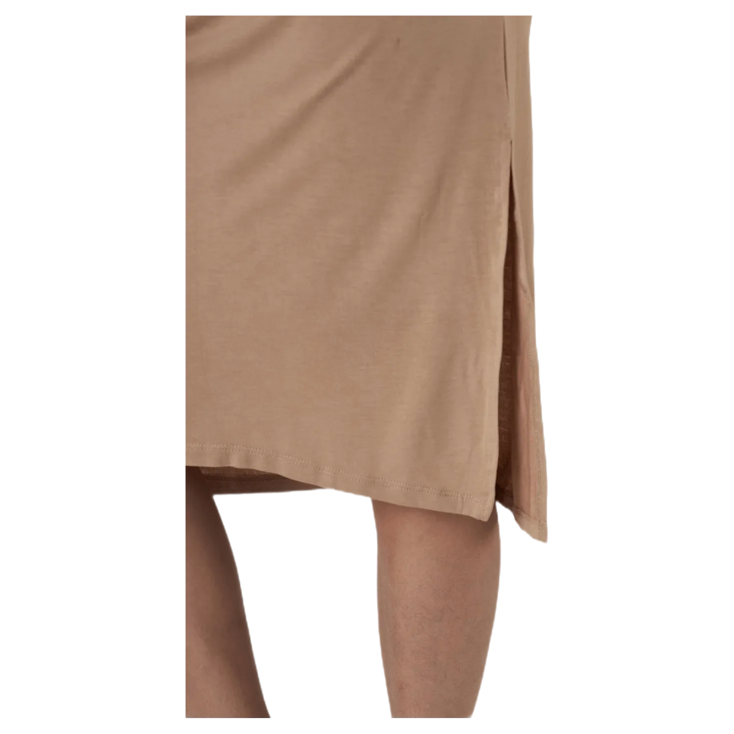 Neora Ss Fold Up Dress Beige