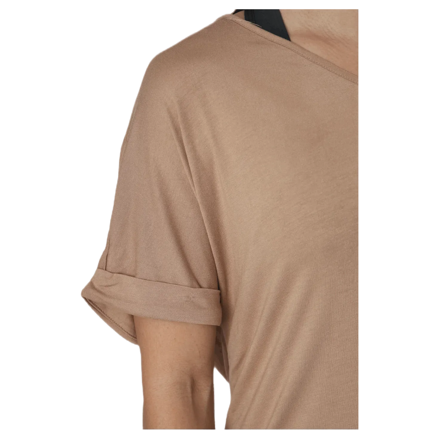 Neora Ss Fold Up Dress Beige