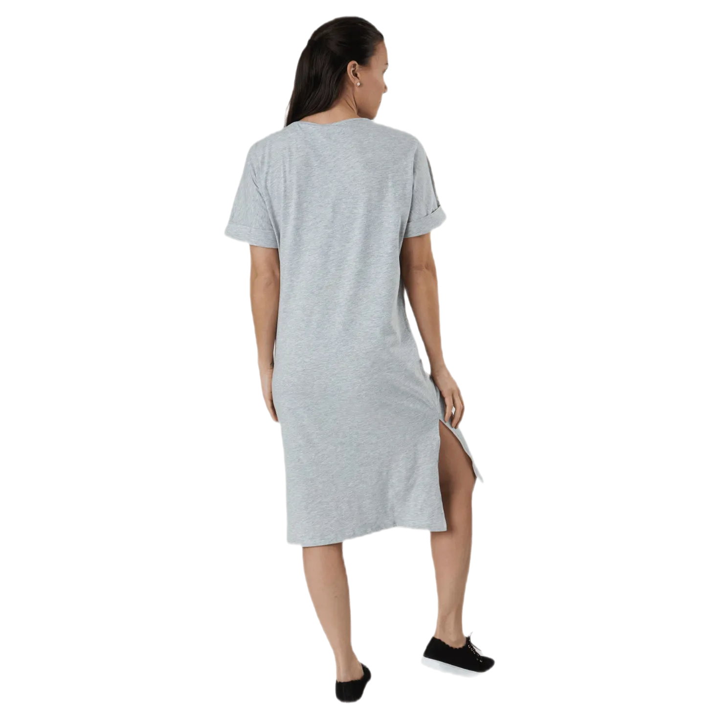 Neora Ss Fold Up Dress Grey