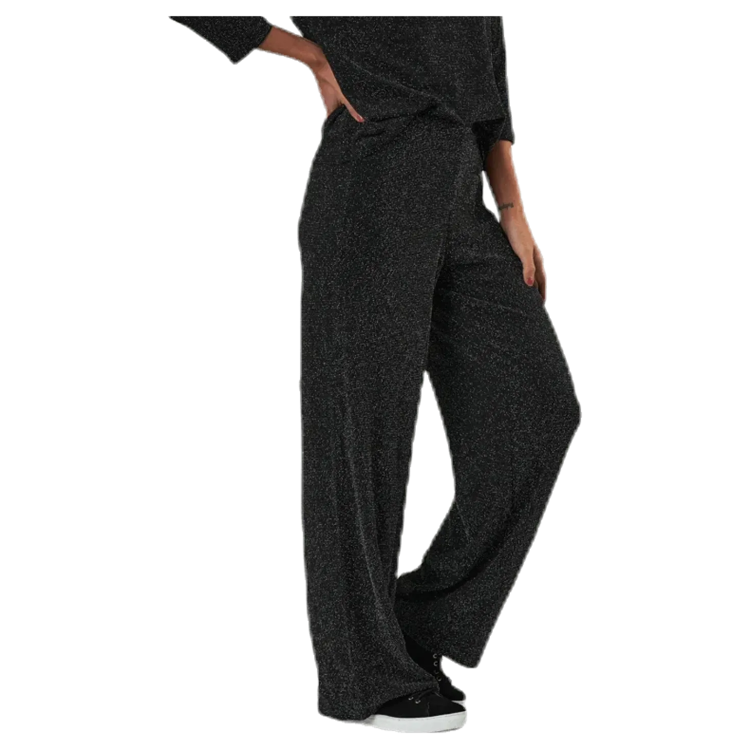New Queen Glitter Pant Jrs Black