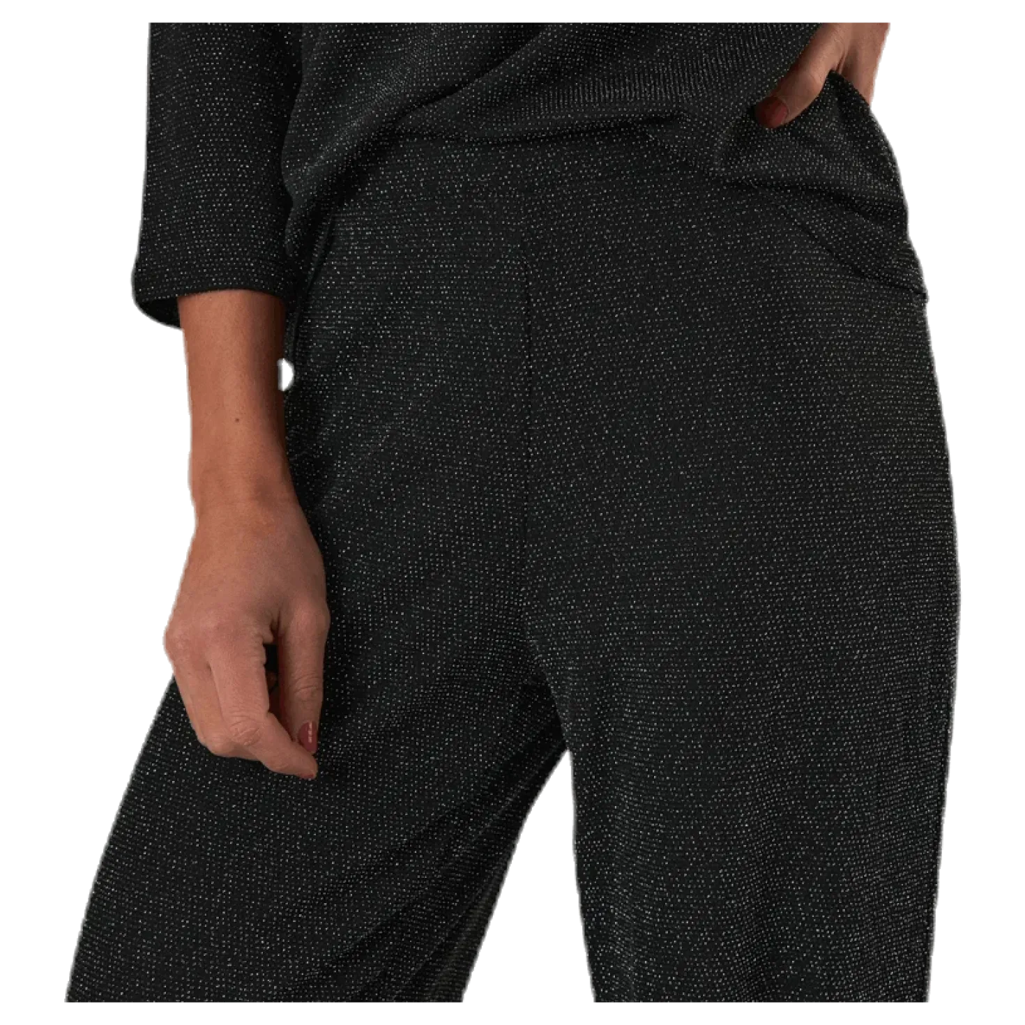 New Queen Glitter Pant Jrs Black