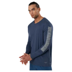 Night LS Perf Tee Blue