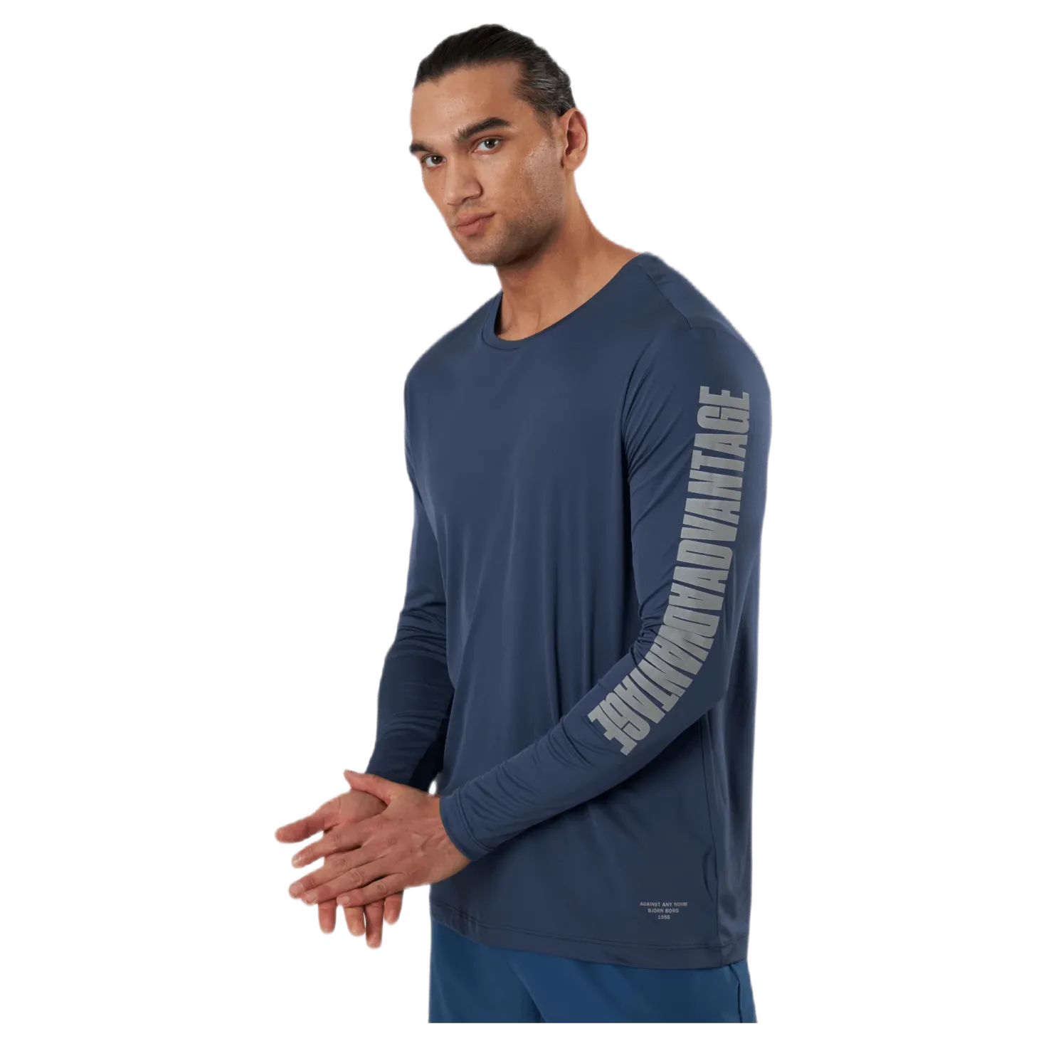 Night LS Perf Tee Blue