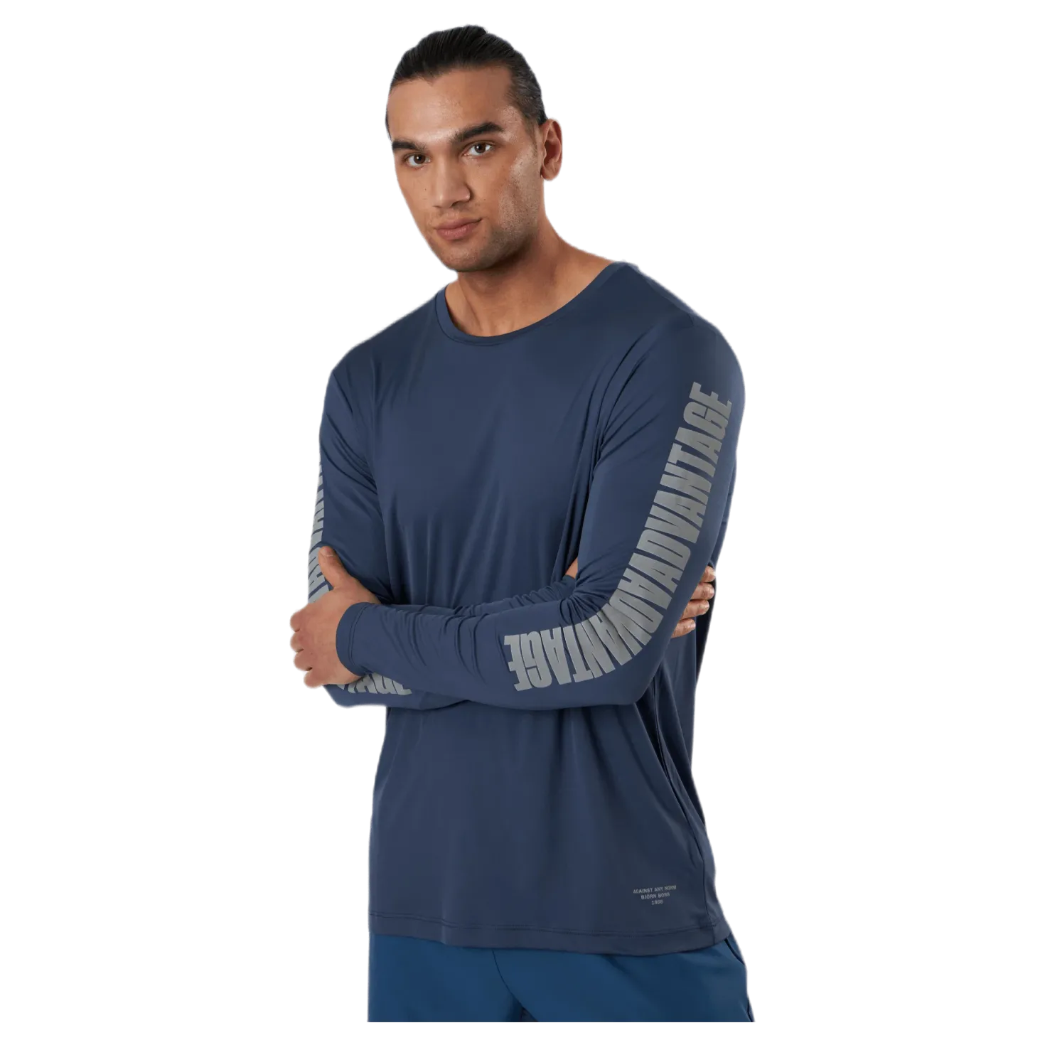 Night LS Perf Tee Blue
