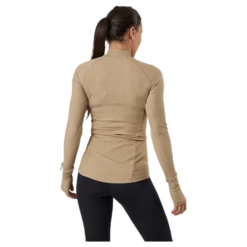 Night Rib LS Tee Beige